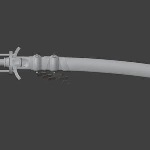 ZZZ Hoshimi Miyabi &quot;Tailless&quot; Sword & Scabbard STL File: Game-Accurate 3D Model
