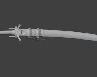 ZZZ Hoshimi Miyabi "Tailless" Sword & Scabbard STL File: Spielgenaues 3D Model