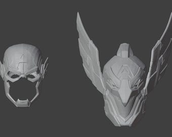 Marvel Rivalen | Kapitän Amerika | Standard + Galactic Talons Helm STL Bundle | Spielgenaues 3D Model für Cosplay/Kostüm oder Sammlerstück
