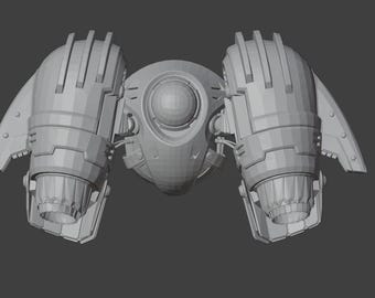 Rocket Raccoon Jetpack STL File: Guardians of the Galaxy Vol 3 Cosplay 3D Model