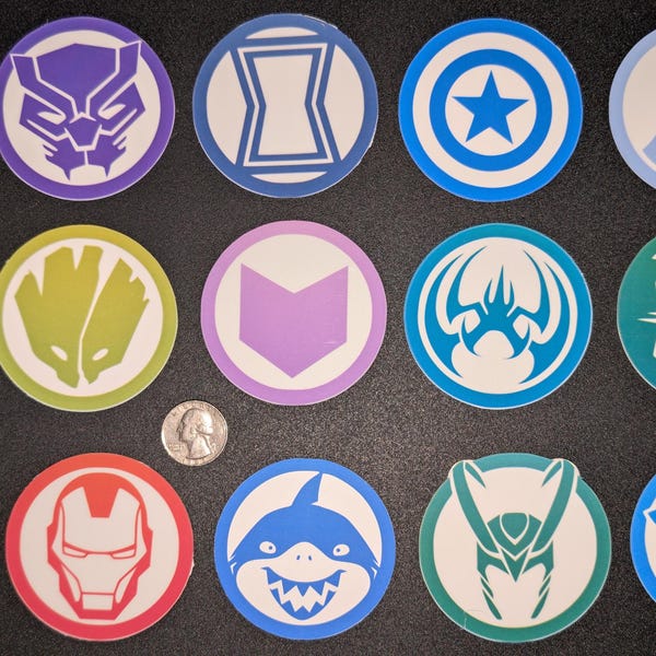 Marvel Rivalen | 100+ Charakter Sticker | 5''- 10cm | Gamer Geschenk/Dekor | Langlebig und Wetterfest!