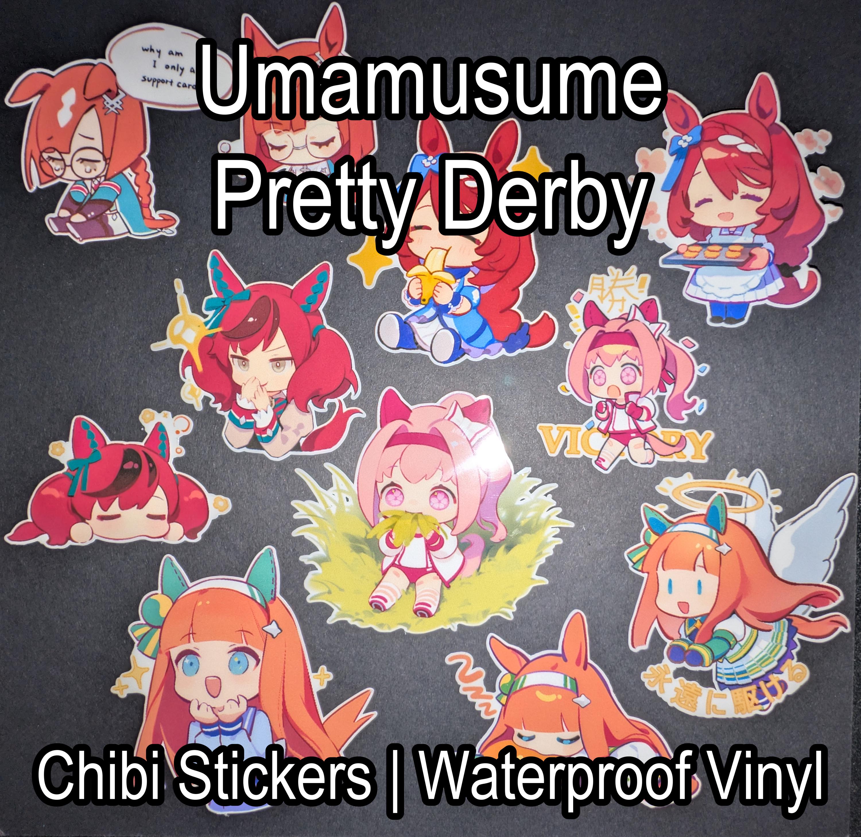 Chibi Sticker Riding Umamusume Pretty Derby Chibi Stickers: 200+ Unique Anime Horse Girl ...