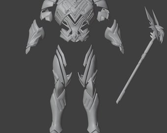 Zestaw Adam Warlock Armor & Scepter STL - Strażnicy Galaktyki 3 - Model Cosplay 3D