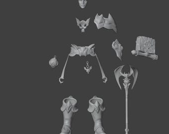 Marvel Rivalen | Adam Hexenmeister | Blood Soul Volle Rüstung und Zubehör STL-Datei | Spielgenaues 3D Model für Cosplay/Kostüm oder Sammlerstück