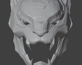 Marvel Rivalen | Schwarzer Panther | Galaktischer Klauenhelm STL-Datei | Spielgenaues 3D Model für Cosplay/Kostüm oder Sammlerstück