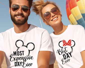 Disney Best Day Ever Most Expensive Day Ever Shirt, Disney Shirt, Disneyland Tee, Disney World Tee, Disney Family Tshirt, Disney Kids Shirt