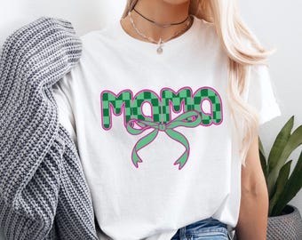 Checkered Mama St Patrick's Day T-Shirt: Irish Mom Tee