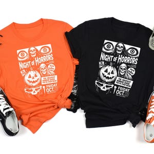 Night of Horrors Halloween T-Shirt: Spooky Trendy Tee