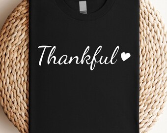 Fall Thankful Graphic T-Shirt: Thanksgiving Harvest Season Tee