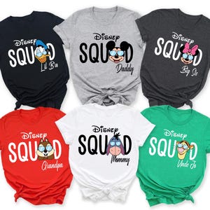 Custom Disney Squad T-Shirt, Custom Disney T-Shirt, 2025 Disney Family Shirt, Disney Trip Shirt, Mickey and Friends Shirt, Disney Kids Shirt