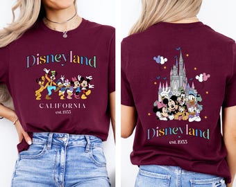 Retro Disneyland 1955 Tee: Vintage Theme Park Vacation Shirt