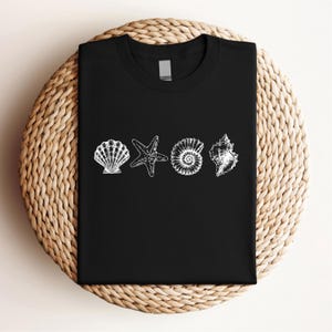 Vintage Sea Shells T-Shirt: Retro Ocean Lover Tee