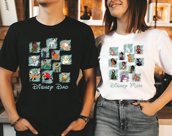 Disney Dad and Mom T-Shirt, Disney Dad Shirt, Disney Mom Shirt, Disneyworld T-Shirt, Mom Dad Disney T-Shirt, Mother and Father Gift Shirt