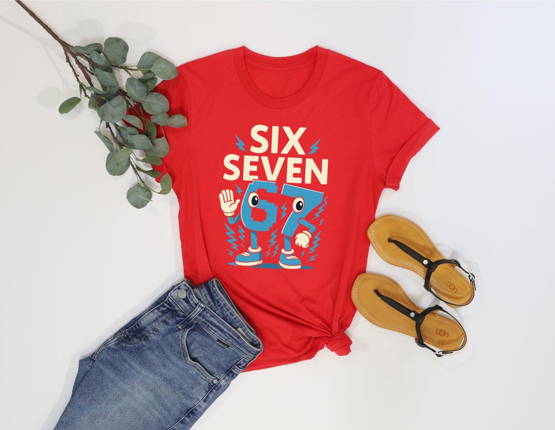Italian Brainrot Meme Shirt: Six Seven 6 7 Viral T-shirt, Funny ...