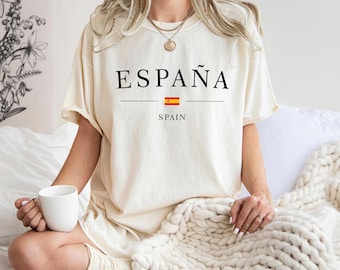 Spain Travel T-Shirt: Custom Madrid Barcelona Souvenir