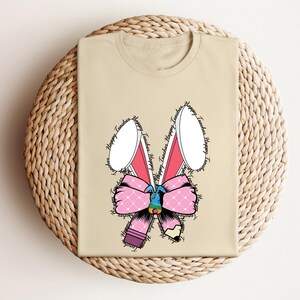 Easter Teacher Coquette Bow Bunny T-Shirt, Teacher Easter T-Shirt, Teacher Appreciation Gift, Teacher Spring Outfit, Easter Gift for Teacher