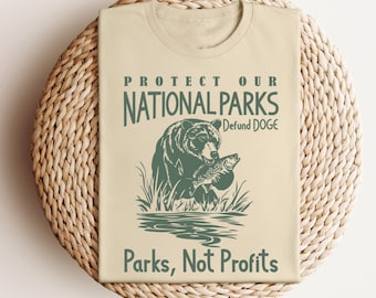 Vintage National Park T-Shirt: Retro Forest Conservation Tee