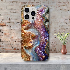 Pink Purple and Gold Abalone Shell Phone Case|Sea Shell Case|Tough case