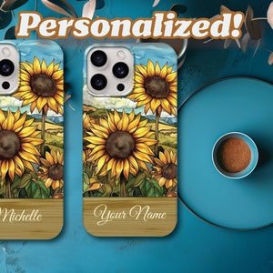 Personalized Sunflower Phone Case|Phone Case|Slim case