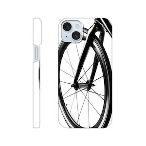 Custodia per telefono con ruota di bicicletta nera/custodia per telefono/custodia sottile