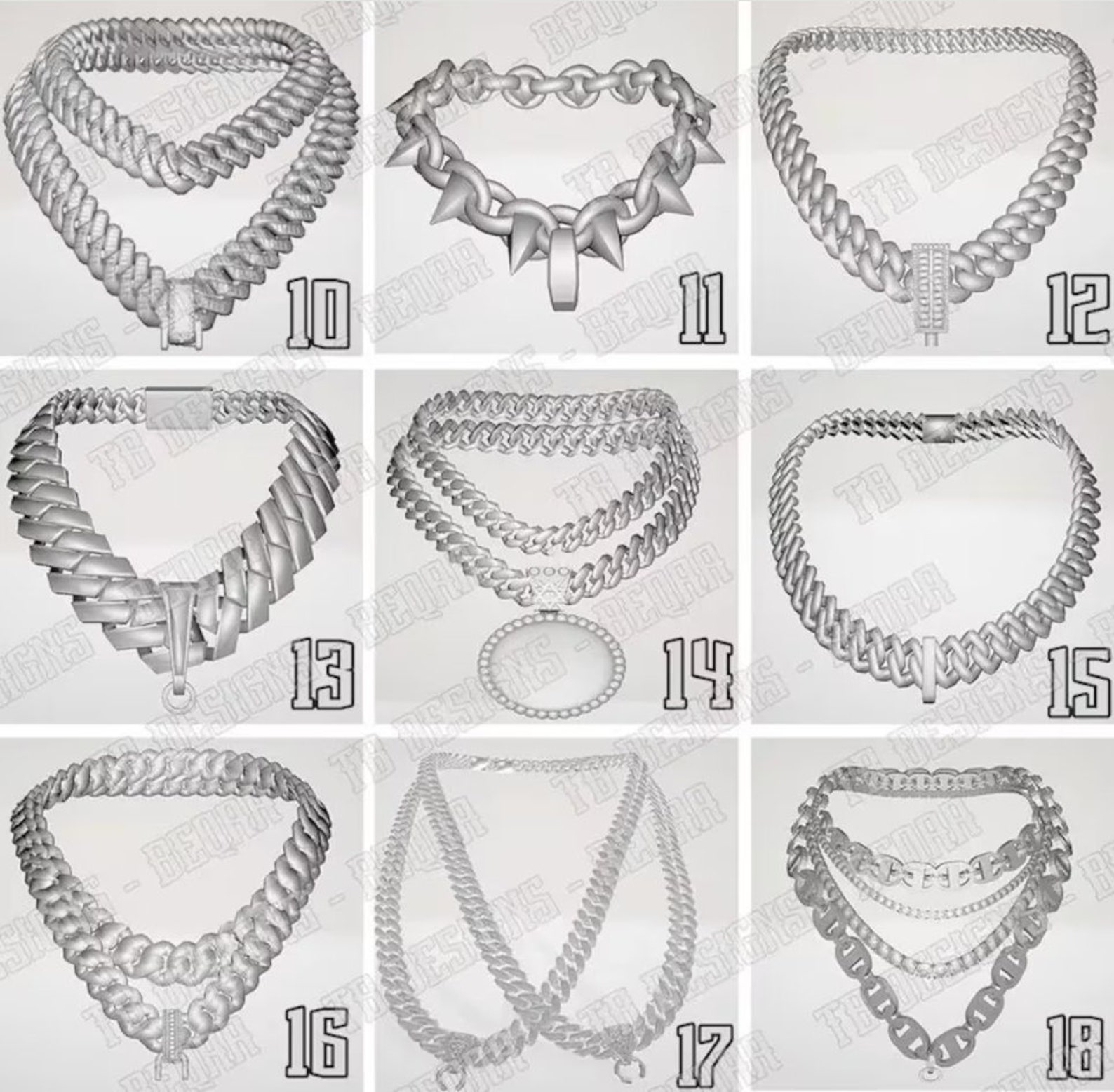 72 Fivem Chain Models | Blender Ready | Fivem Chain Templates - Etsy