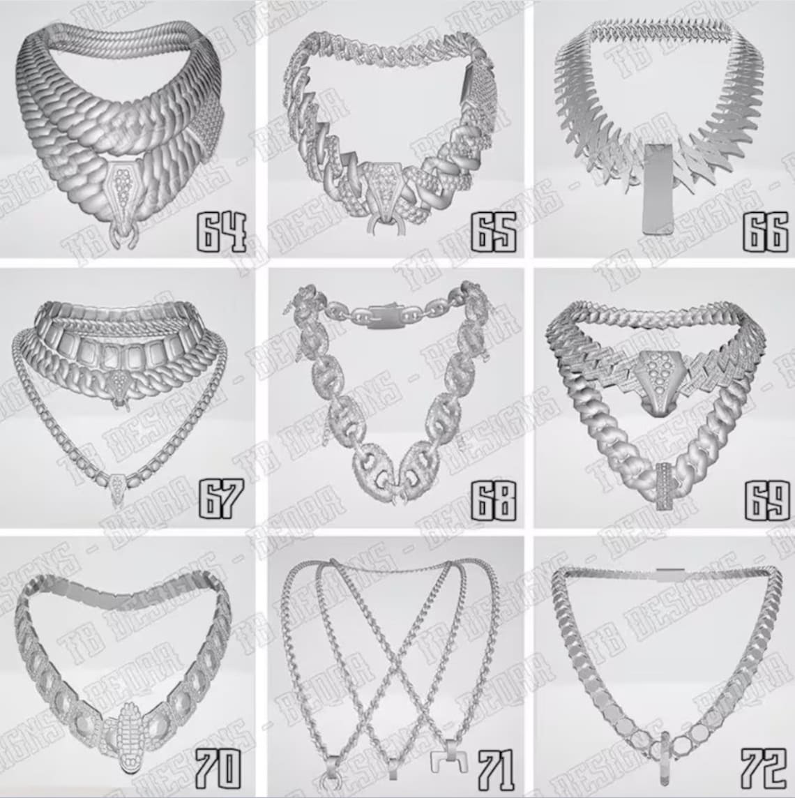 72 Fivem Chain Models | Blender Ready | Fivem Chain Templates - Etsy