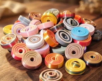 Bunter Gyro Kreisel Fidget Toy, einzigartiges ASMR Schreibtischspielzeug, seltenes Geschenk, 3D Druck