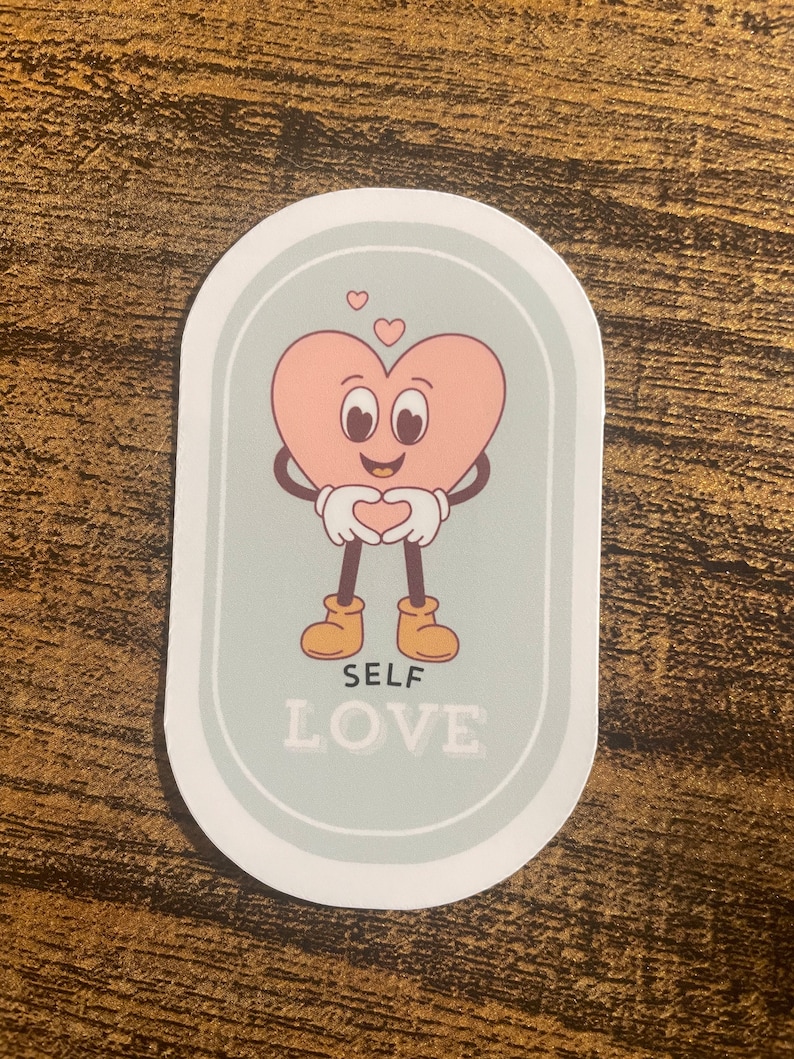 Self Love Mental Health Holographic Sticker Etsy