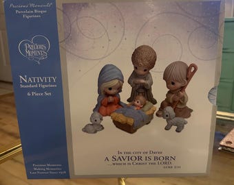 Vintage Precious Moments Nativity Set With Small Manger Twelve Piece ...