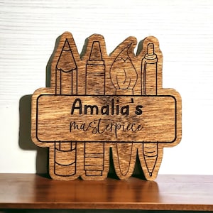 Personalized Masterpiece Magnet | Masterpiece Artwork Magnet | Fridge Magnet | Customizable Kid&#39;s Magnet