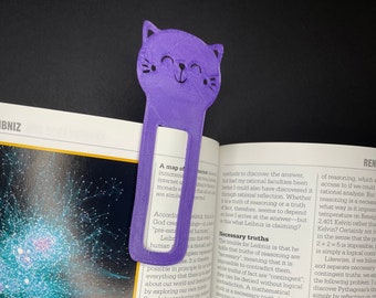 Segnalibro gattino carino / stampato in 3D / segnalibro gatto / amante dei gatti / imbottitura per calze / accessori per libri