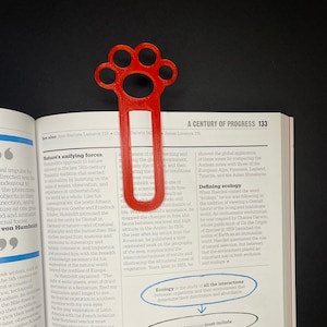 Cute Kitty Paw Bookmark | 3D Printed | Cat Lover | Stocking Stuffer | Book Accessories