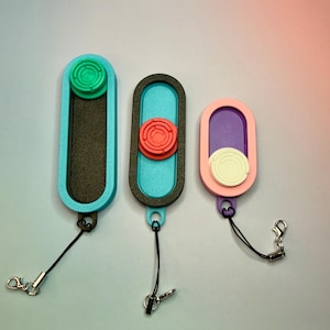 Customizable Magnetic Fidget Slider | Clicky Fidget Toy | Custom Keychain