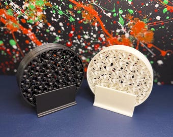 Dessous de verre imprimés en 3D | Design minimaliste en PLA, lot de 4