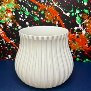 Unique Planter Pot with Drip Tray, Indoor Planter, Home Decor Gift, Geometric Pattern