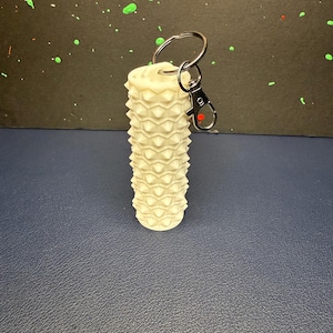 3D Printed: Spiky Storage Keychain, Anti Stress Toy, Chapstick Holder, Cash Holder, Multi-Purpose, for ASMR - ADHD Pain Stimming