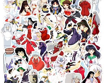 Set van 50 stuks Anime Inuyasha-sticker | Graffiti Anime Waterdicht Manga Sticker Pack DIY Mode Bagage Laptop Skateboard