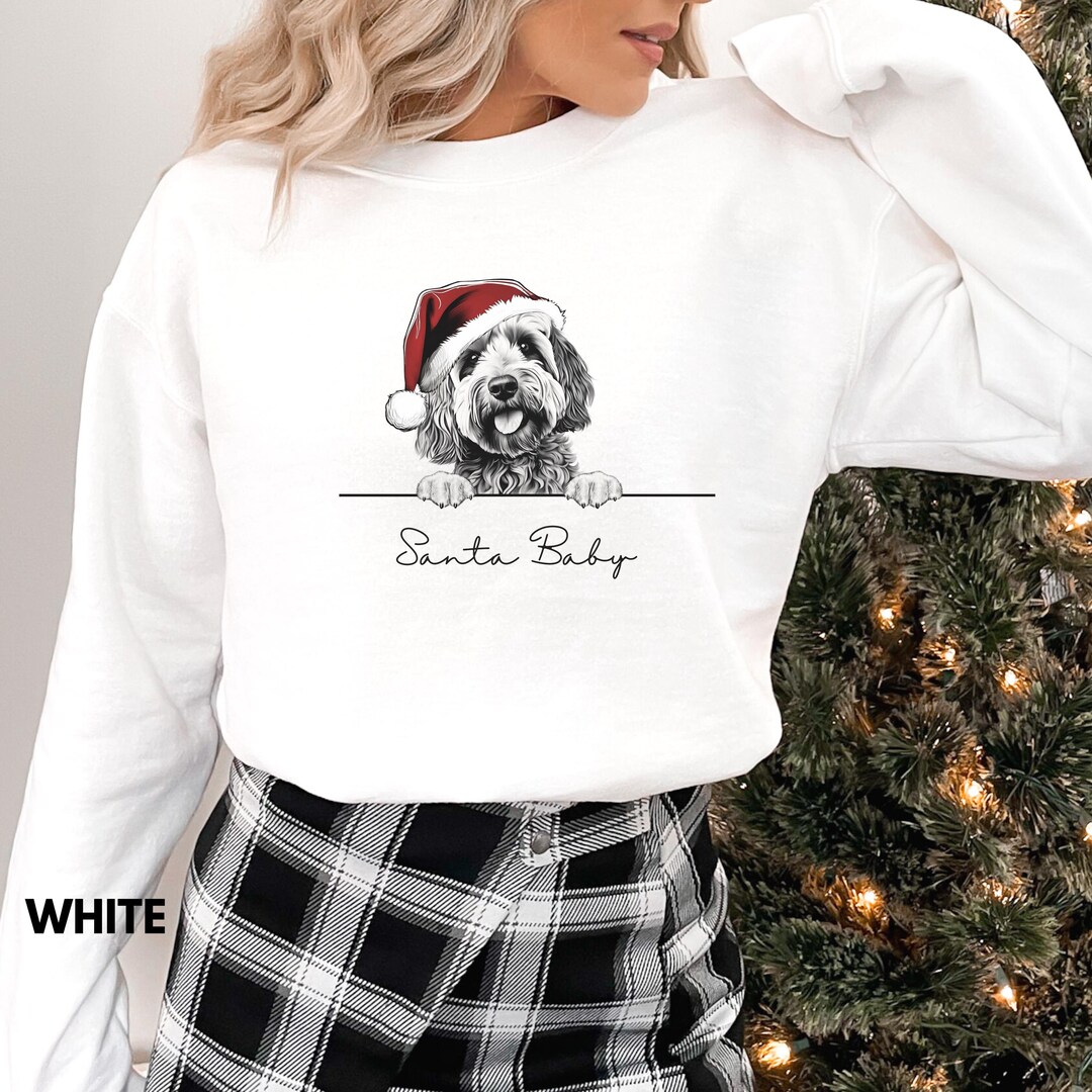 Cockapoo Santa Baby Sweatshirt – Christmas Dog Lover Gift - Etsy