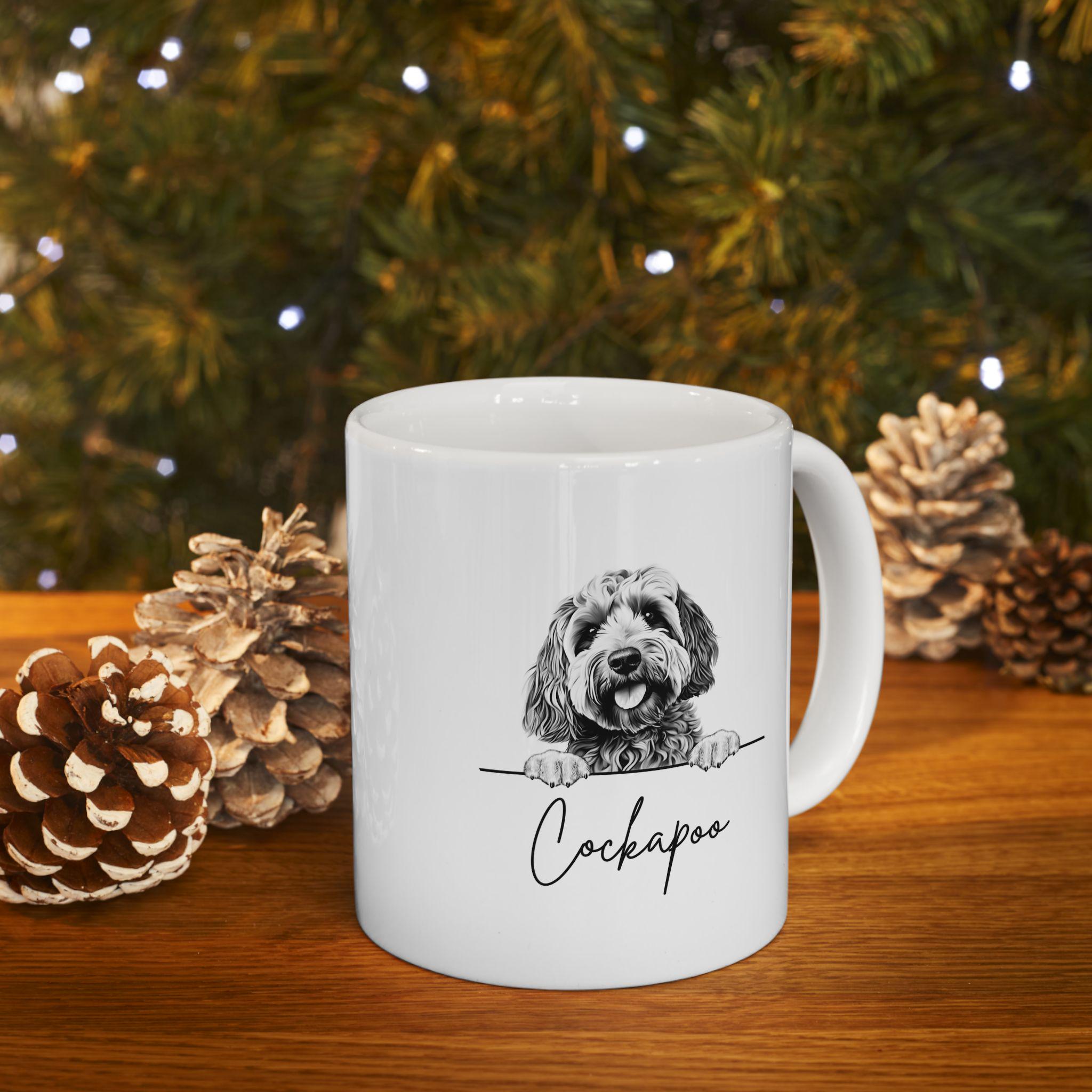 Set Cockapoo Mugs Peeking Cockapoo Coffee Mug • Illustrated Ceramic Dog Lover Gift - Etsy
