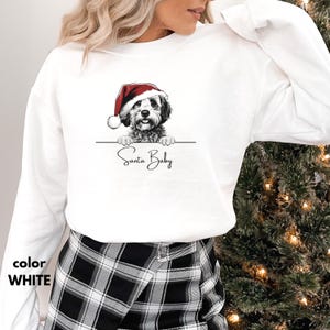 Cavapoo Santa Baby Sweatshirt • Personlig hundjulklapp