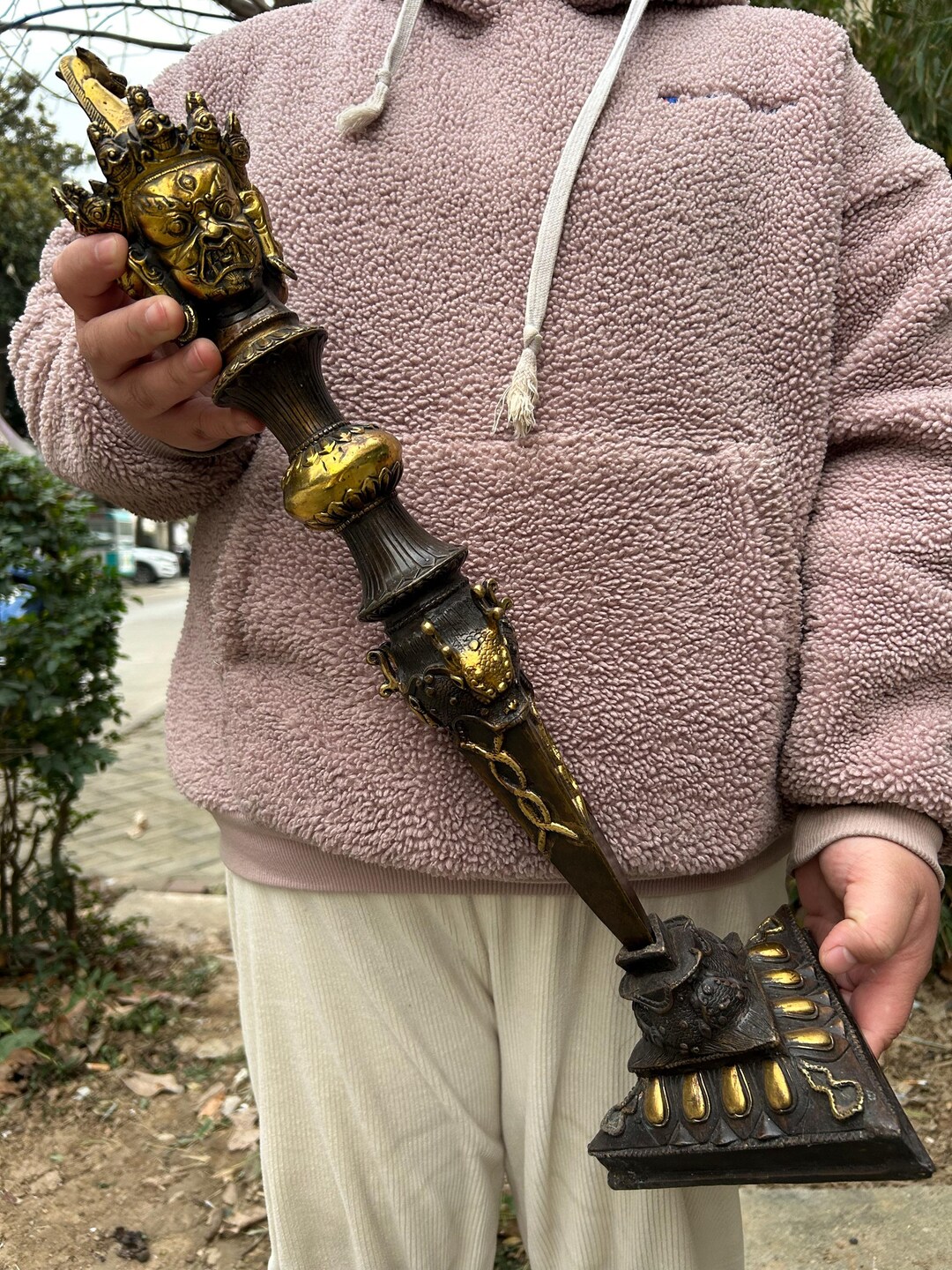 Vajra Buddhist Ritual Object, Nepal Dharma Decor, Blessing Mantras - Etsy