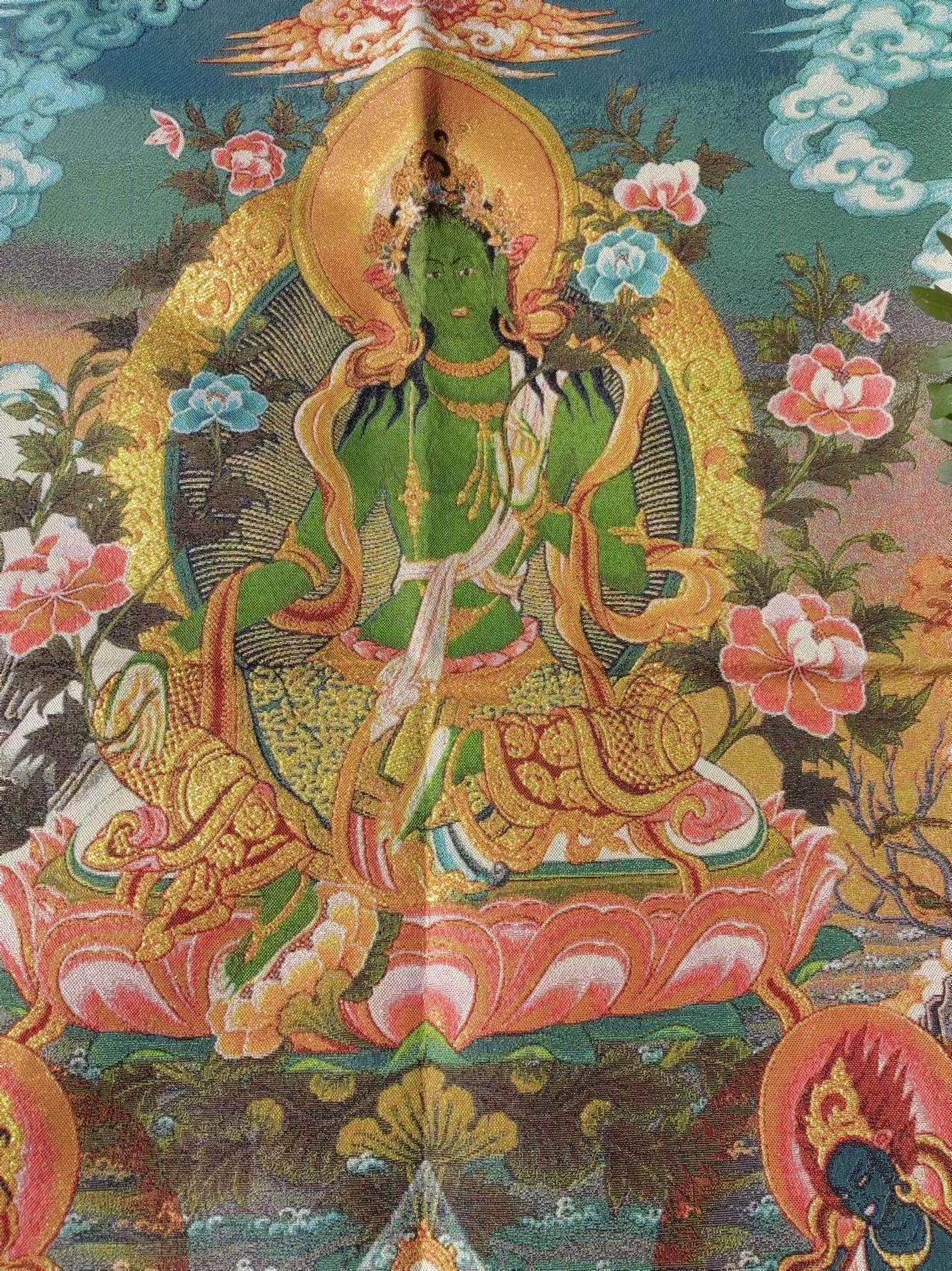 手描きの仏陀の錦タンカ、祝福の曼荼羅アート、ネパール - Etsy 日本