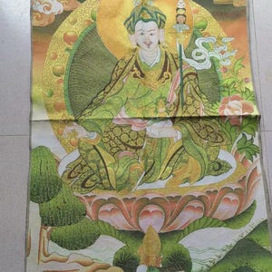 35&quot; Tibetan Buddhist thangka Painting, King Kong Buddha Statue Meditating Buddhist, Blessing Buddha, Nepal Buddhist mandala art poster PY100