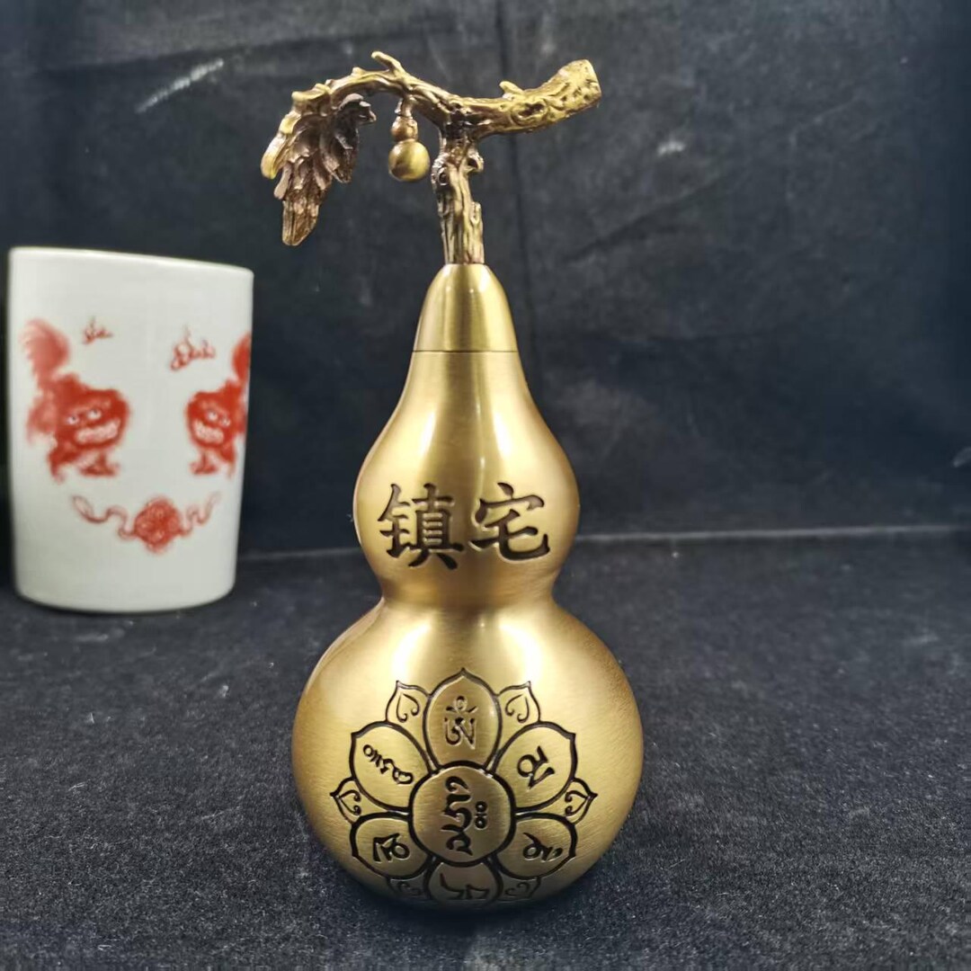 4 ~ 6 cm Mini Feng Shui Traditionele Chinese Natuurlijke Kalebas Hijstoestel Kalebas/Chinees geluk Wu Lou/Hu Lu Kalebas Opknoping Charm Feng Shui Ornament, 1 Set (30 In 1, HongFuYunJi