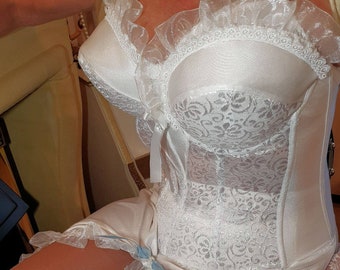 Ensemble de mariée magnifique corset et jupon