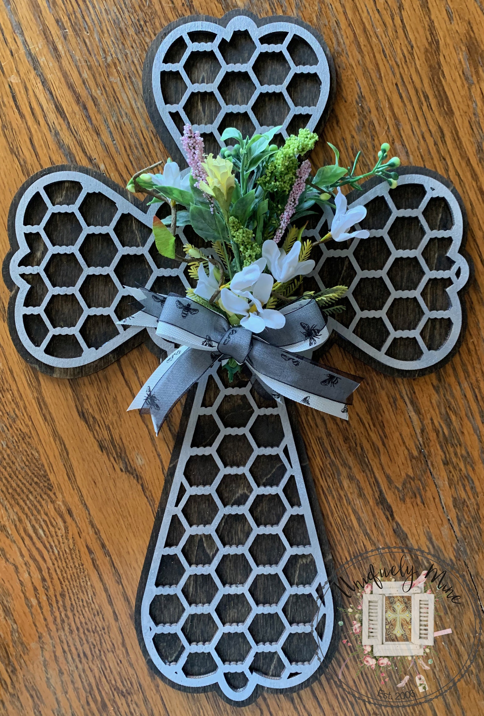 Chicken Wire Cross Wall Decor Etsy