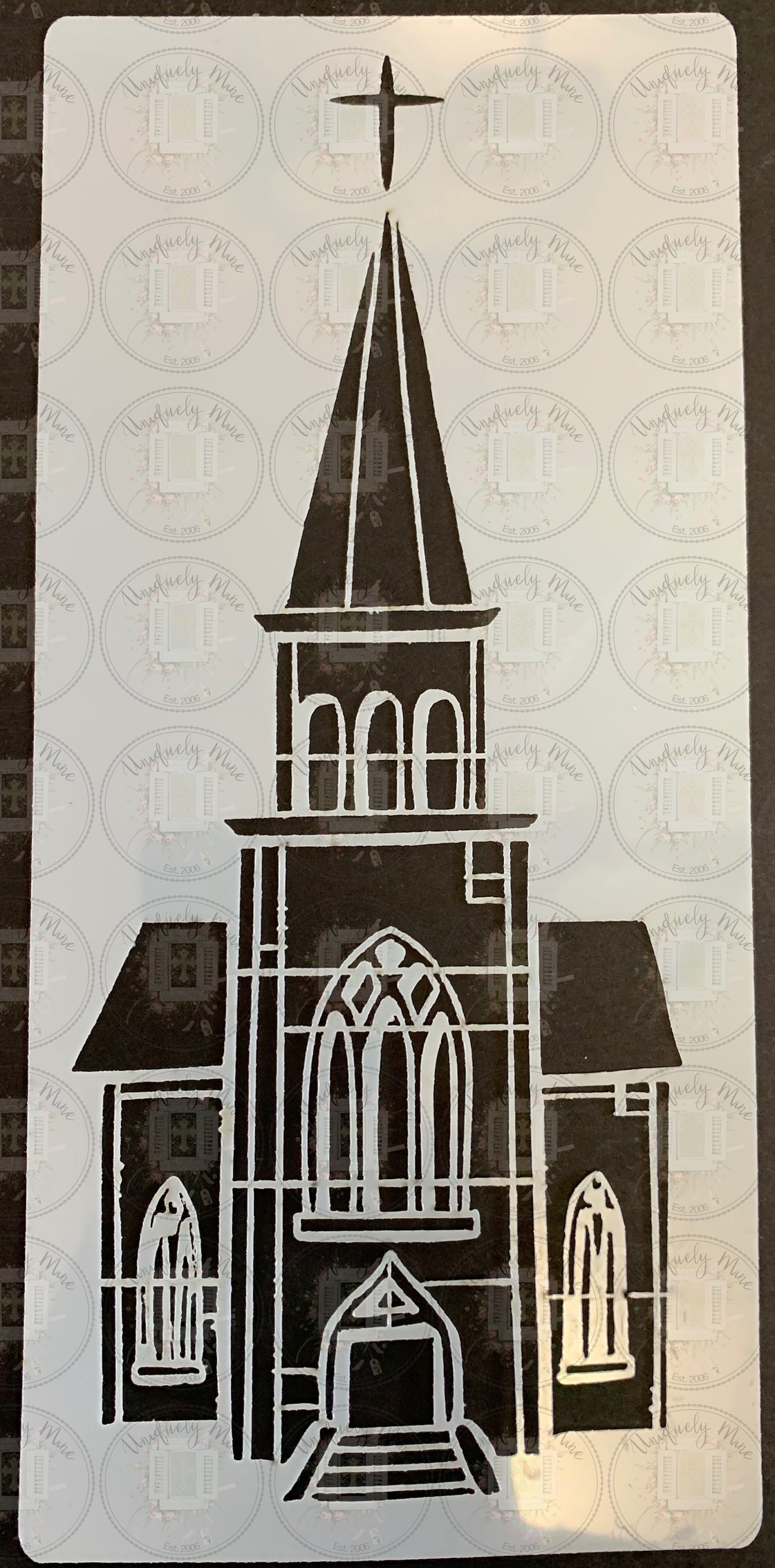 Church Stencil | Etsy
