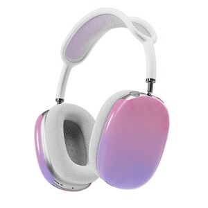 Pink & Purple Print AirPods Max Case | Snap On Air Pods Max Cover | Protective Case For New AirPods Max Headphones,