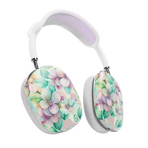 Pasetl Floral Print AirPods Max Case – Cute Protective Hard Cover for Apple Headphones, Girly AirPods Max Accessories