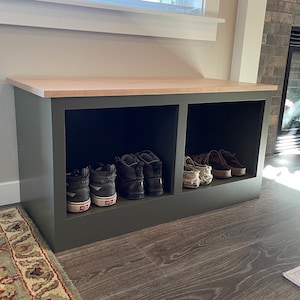 Entryway Bench Shoe Storage Etsy